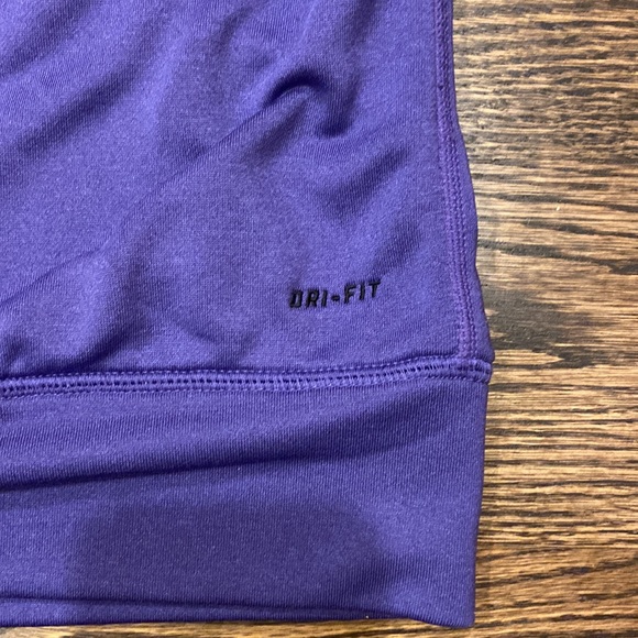 Women’s Nike Dri-Fit Hoodie. Size:Small. Purple with Light blue trim all over. - Picture 8 of 8